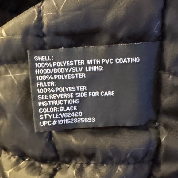 Men's Black Performance Jacket with Hood - Picture 8 of 8